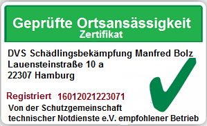 Zertifizierte Schädlingsbekämpfung in Hamburg